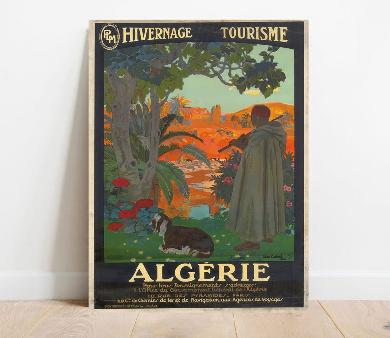 Affiche Algérie Hivernage Tourisme
