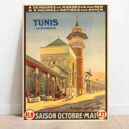Affiche Tunis la blanche