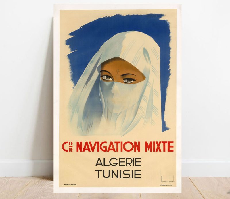Affiche vintage Algérie Tunisie