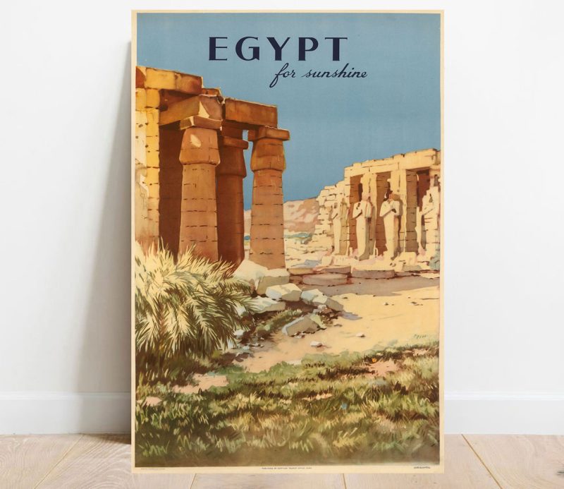 Affiche vintage Égypte For Sunshine