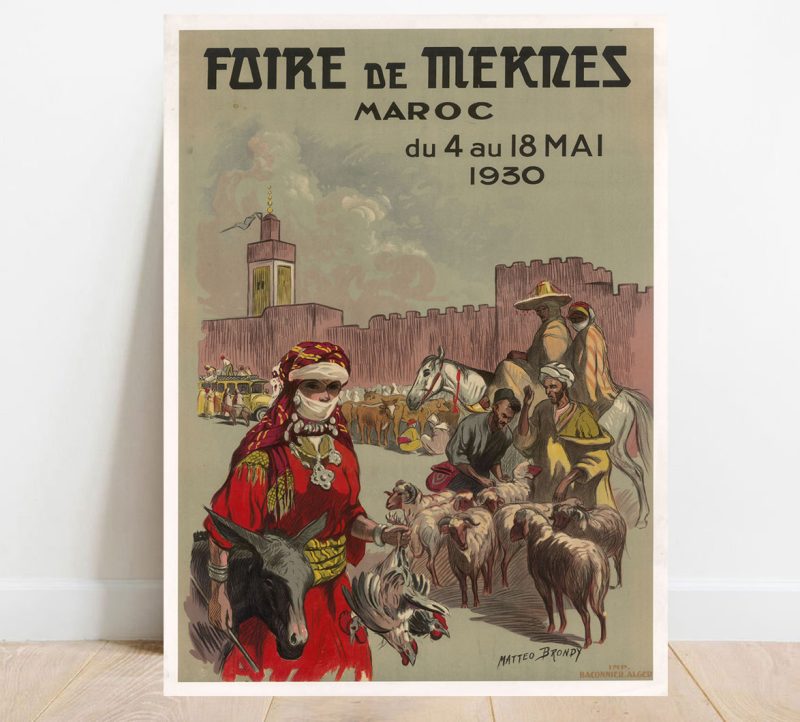 Affiche foire de Meknès Maroc