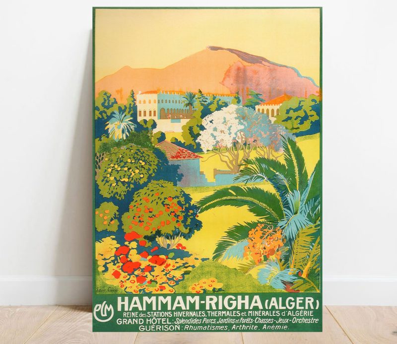 Affiche Vintage Hammam Righa