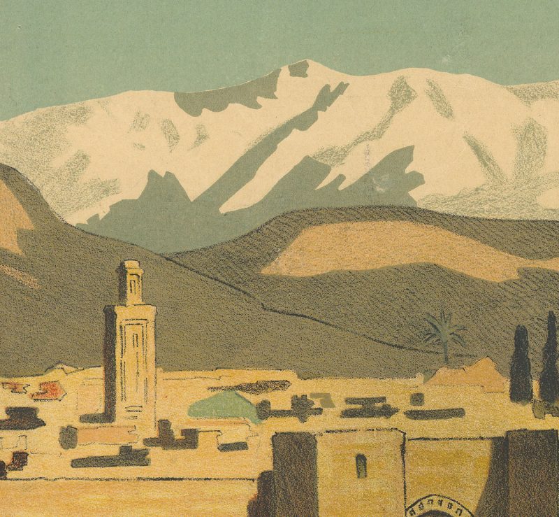Affiche vintage Venez au Maroc