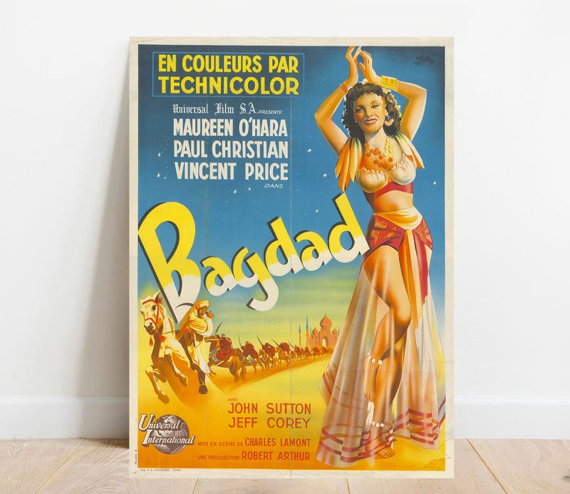 Affiche Bagdad, film Technicolor