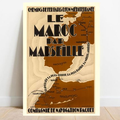 L'affiche Le Maroc par Marseille